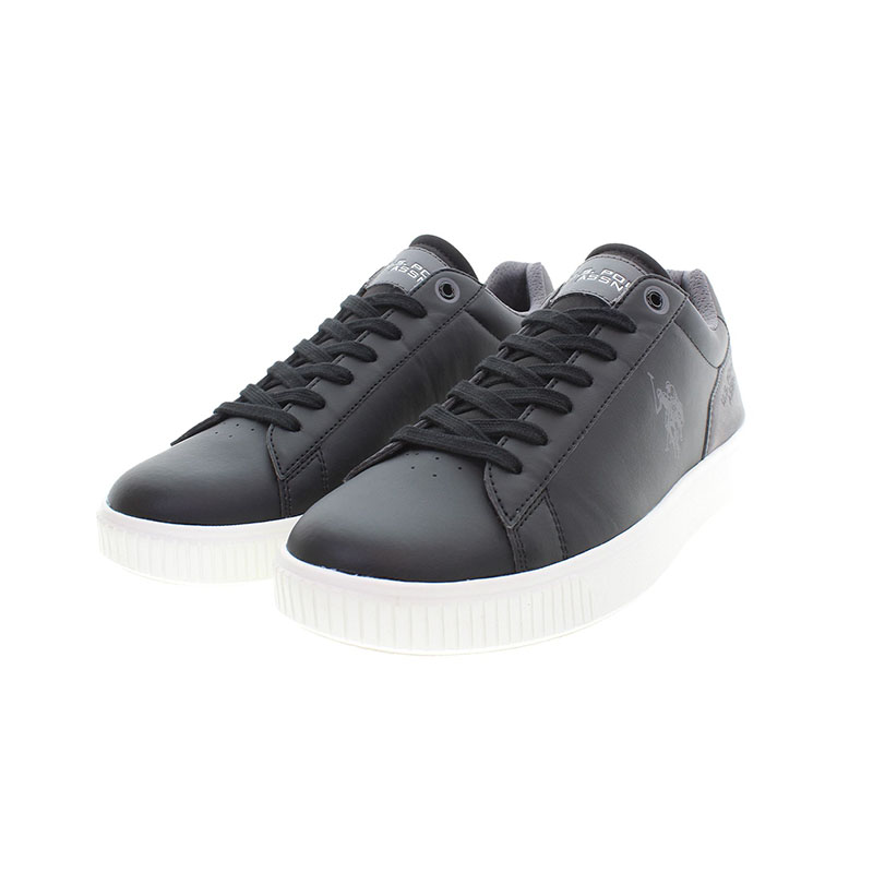 Ανδρικά sneakers U.S.POLO ASSN TYMES006A-BLK PU SYNTH. LEATHER-NYLON μαύρο φωτογραφία