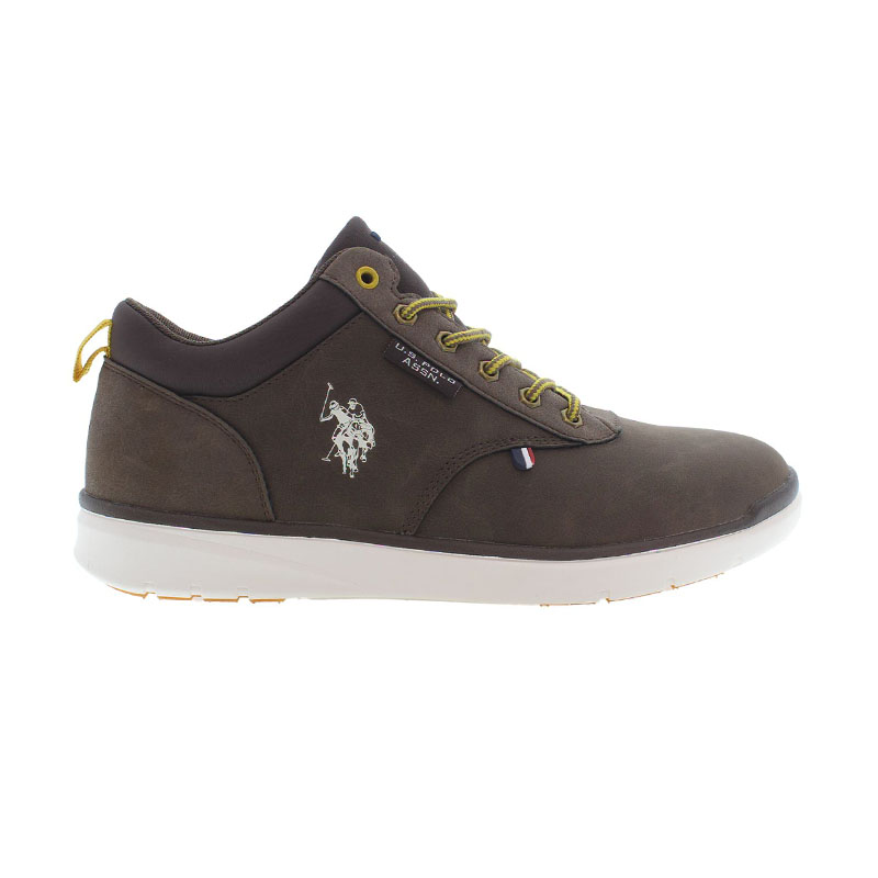 U.S.Polo Assn. Ανδρικά sneakers U.S.POLO ASSN YGOR009-DBR003 PU SYNTH. LEATHER-TEXTILE καφέ