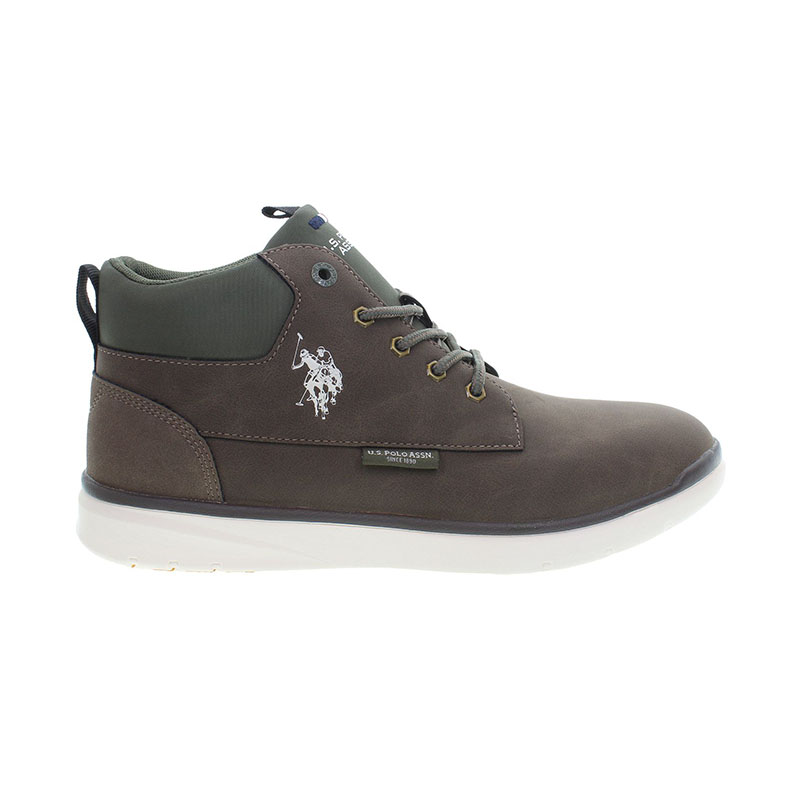 U.S.Polo Assn. Ανδρικά μποτάκια U.S.POLO ASSN YGOR008-DBR003 PU SYNTH. LEATHER-NYLON καφέ