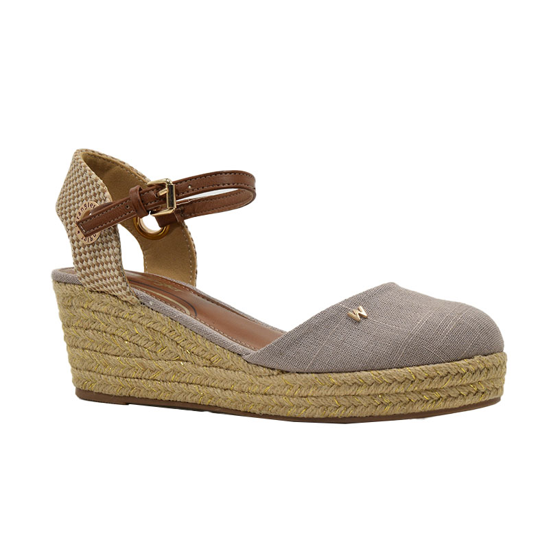 Γυναικείες εσπαντρίγιες WRANGLER BELA WOMEN SEMI WEDGE TAUPE GRAY 20241055.6BW πούρο φωτογραφία